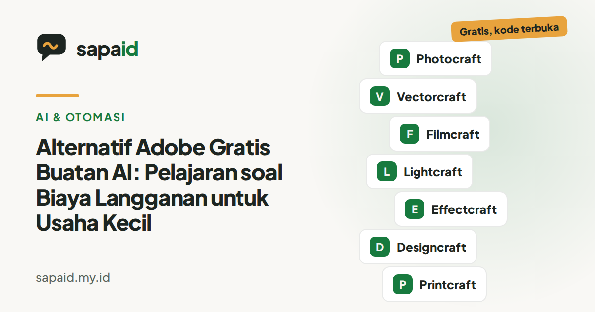 Alternatif Adobe Gratis Buatan AI: Pelajaran soal Biaya Langganan untuk Usaha Kecil