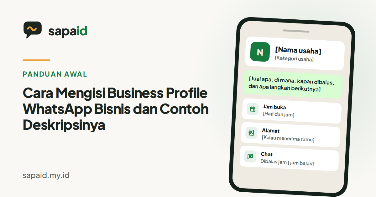 Cara Mengisi Business Profile WhatsApp Bisnis dan Contoh Deskripsinya